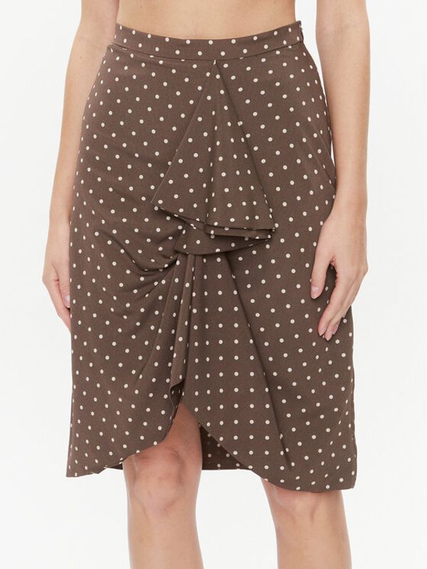 Marella Marella Mini suknja Lauro 2331060336200 Smeđa Regular Fit