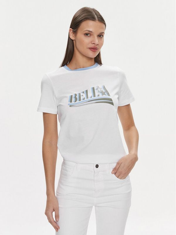 Marella Marella T-shirt Oste 2413971084 Bijela Regular Fit