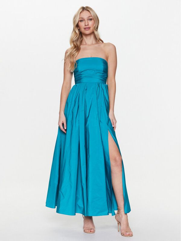 Marella Marella Večernja haljina Cachi 2332210532 Tirkizna Slim Fit