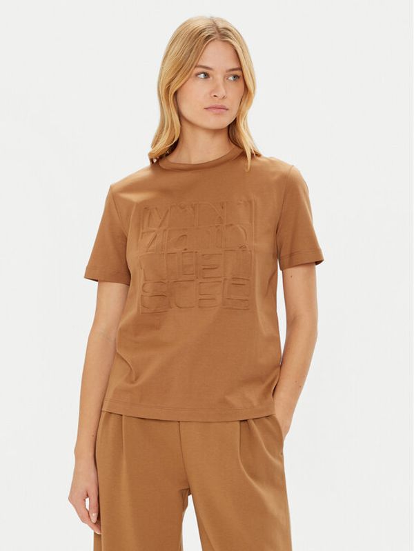 Max Mara Leisure Max Mara Leisure T-shirt Paggio 2426946038 Smeđa Regular Fit