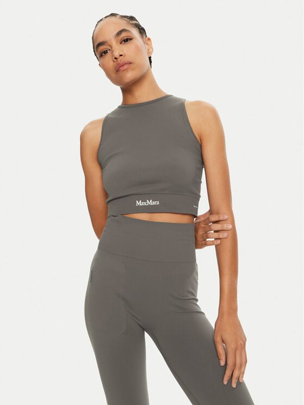 Max Mara Leisure Max Mara Leisure Top Urago 2426366208 Smeđa Slim Fit