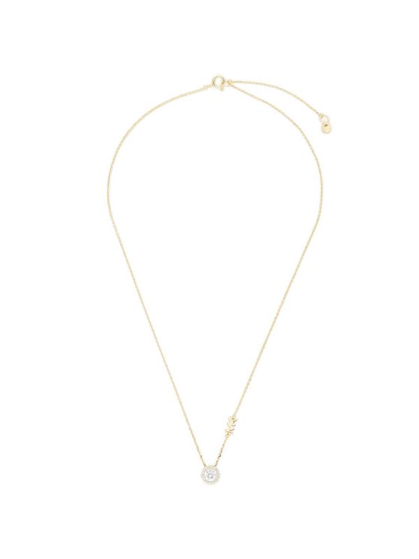 Michael Kors Michael Kors Ogrlica Pave Halo Necklace MKC1208AN710 Zlatna