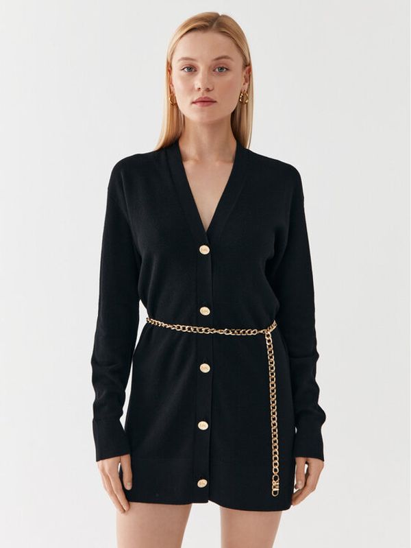 MICHAEL Michael Kors MICHAEL Michael Kors Džemper haljina MF360O24VR Crna Relaxed Fit