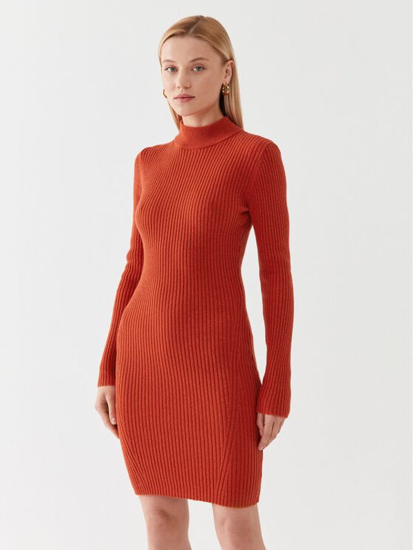 MICHAEL Michael Kors MICHAEL Michael Kors Džemper haljina MF381U46V1 Narančasta Slim Fit