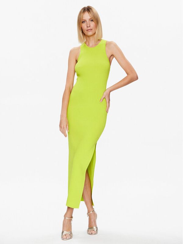 MICHAEL Michael Kors MICHAEL Michael Kors Džemper haljina MS381M033D Zelena Slim Fit
