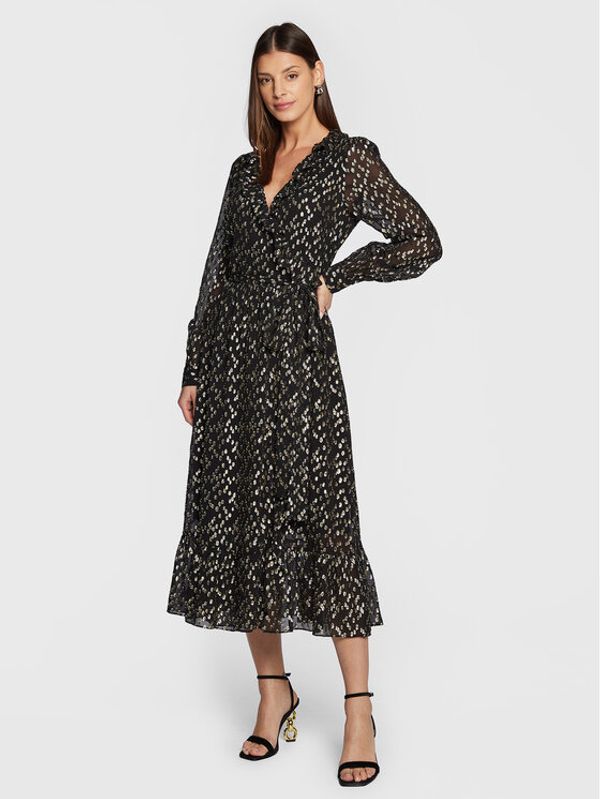 MICHAEL Michael Kors MICHAEL Michael Kors Koktel haljina MF28Y8Z6MT Crna Regular Fit