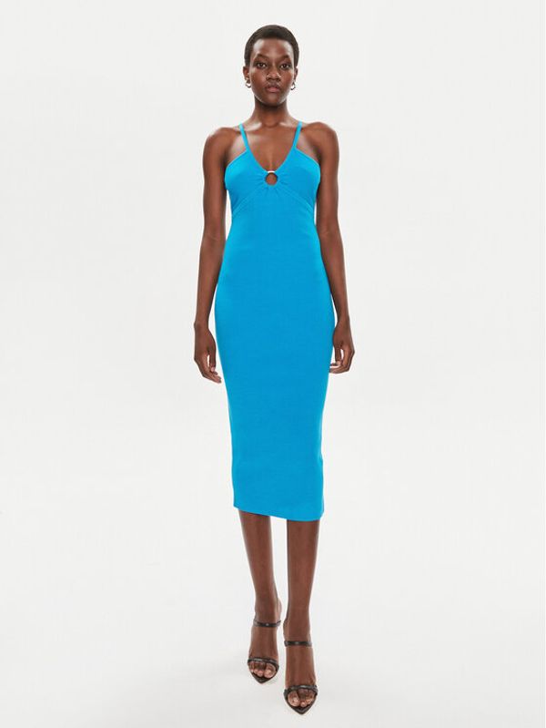 MICHAEL Michael Kors MICHAEL Michael Kors Ljetna haljina MS4822X33D Plava Slim Fit