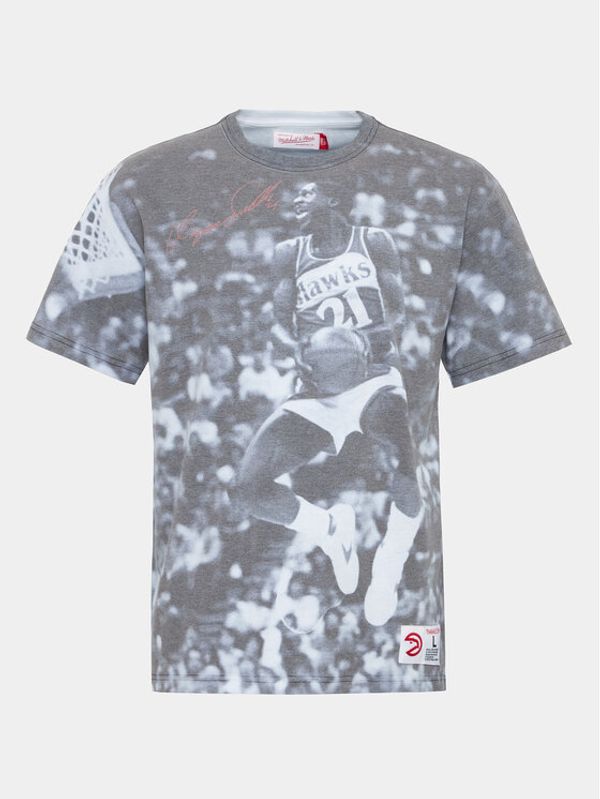 Mitchell & Ness Mitchell & Ness T-shirt TCRW3401 Siva Regular Fit