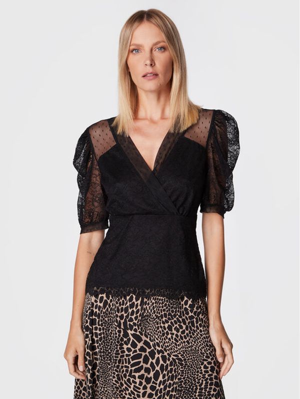 Morgan Morgan Majica 222-DRINK Crna Slim Fit