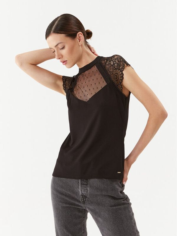 Morgan Morgan Majica 232-DEMO Crna Slim Fit
