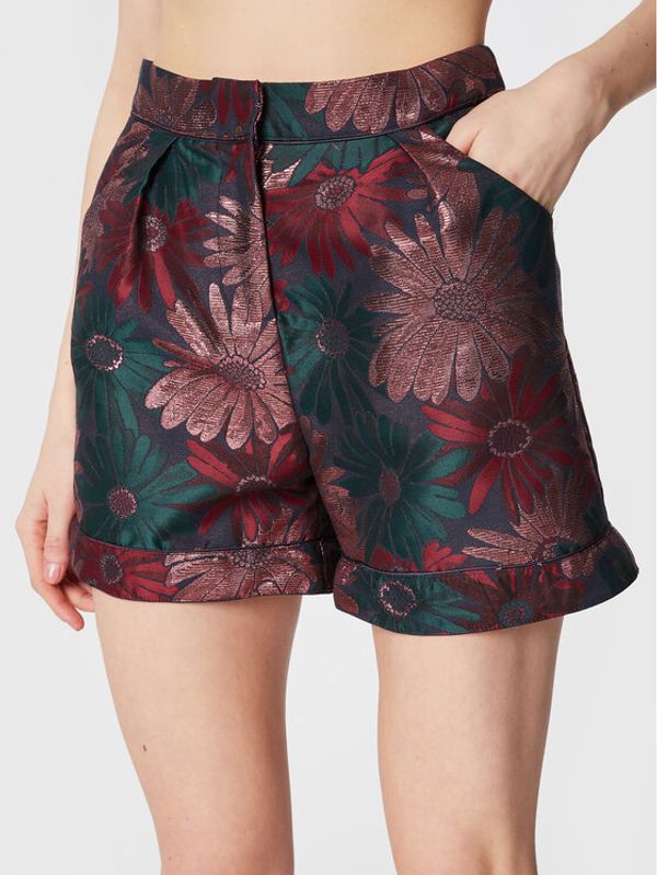 NAF NAF NAF NAF Kratke hlače Magdalena THNB25A Tamnocrvena Regular Fit