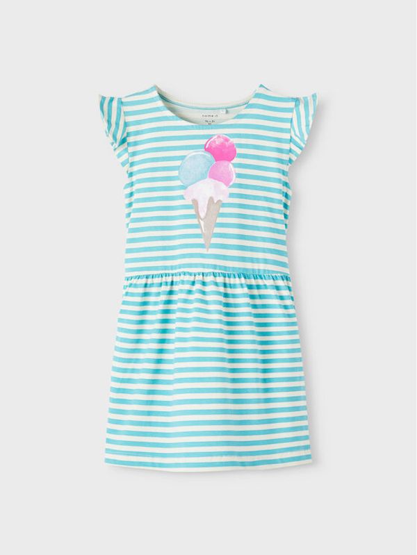 NAME IT NAME IT Haljina 13213945 Zelena Regular Fit