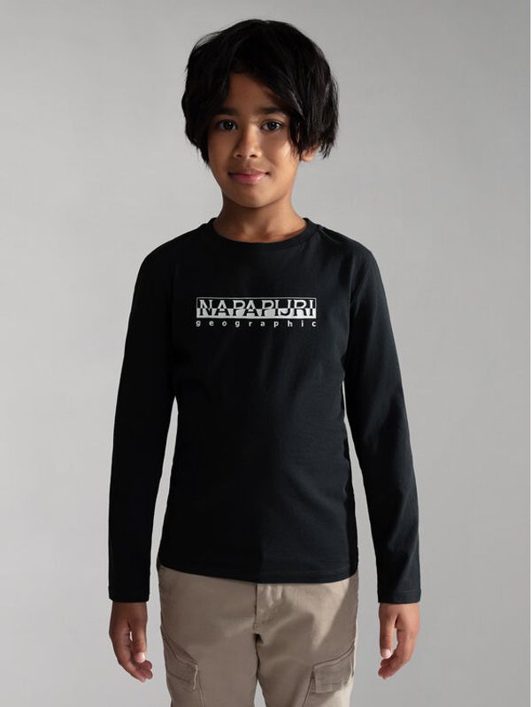 Napapijri Napapijri Majica S-Box NP0A4GNI S Crna Regular Fit