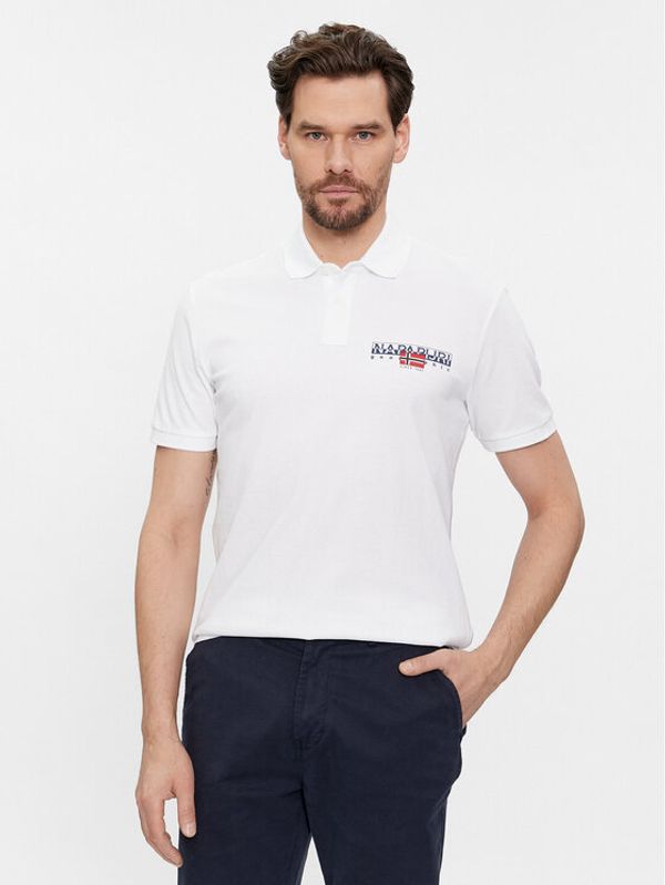 Napapijri Napapijri Polo E-Aylmer NP0A4HTN Bijela Regular Fit