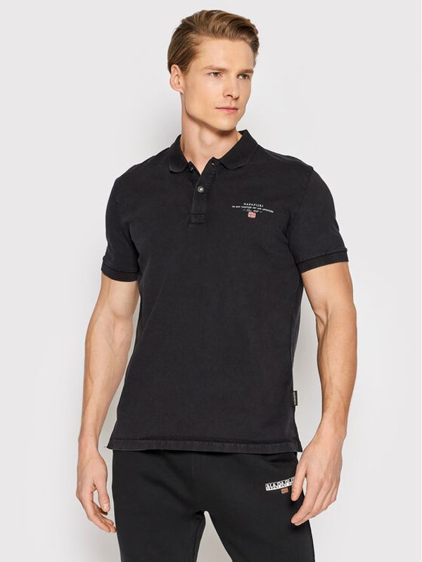 Napapijri Napapijri Polo Elbas NP0A4GB4 Crna Regular Fit