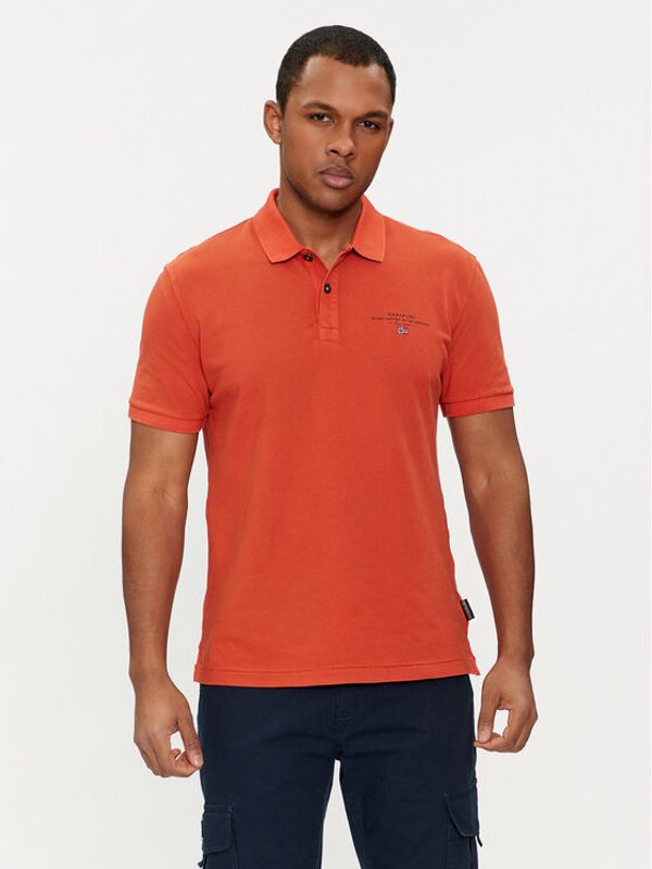 Napapijri Napapijri Polo Elbas NP0A4GDL Narančasta Regular Fit