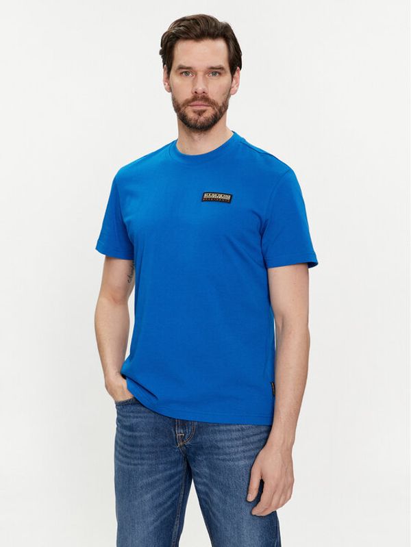 Napapijri Napapijri T-shirt Iaato NP0A4HFZ Plava Regular Fit