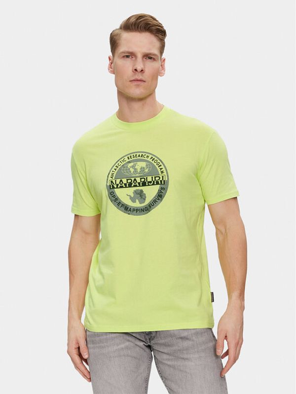 Napapijri Napapijri T-shirt S-Bollo NP0A4H9K Žuta Regular Fit