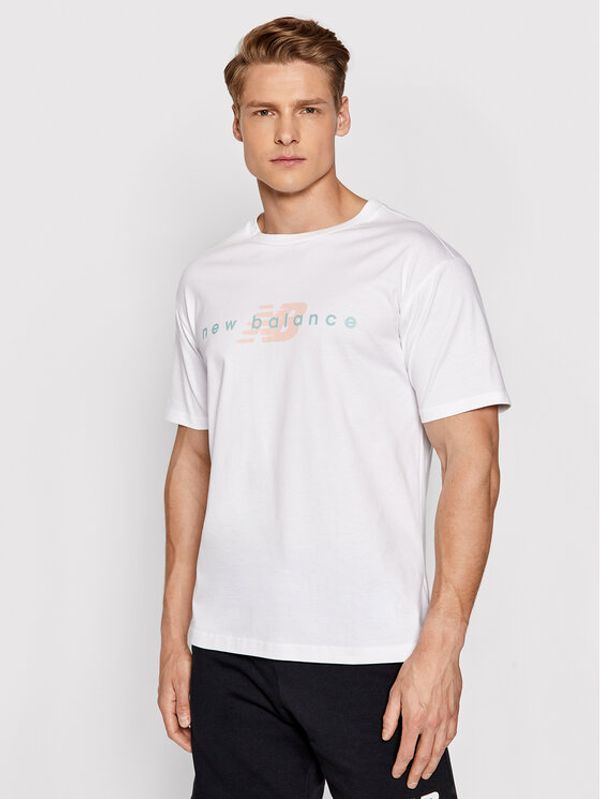 New Balance New Balance T-shirt MT01516 Bijela Relaxed Fit