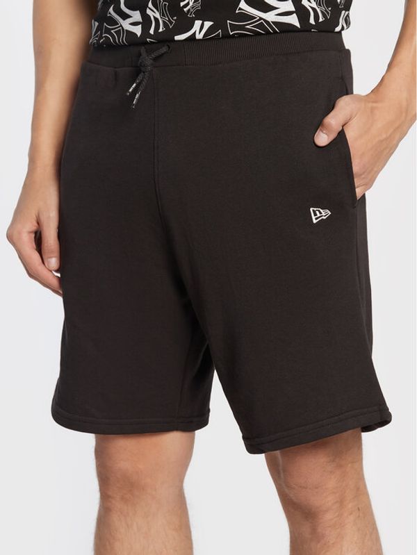 New Era New Era Sportske kratke hlače Essentials 12893072 Crna Regular Fit
