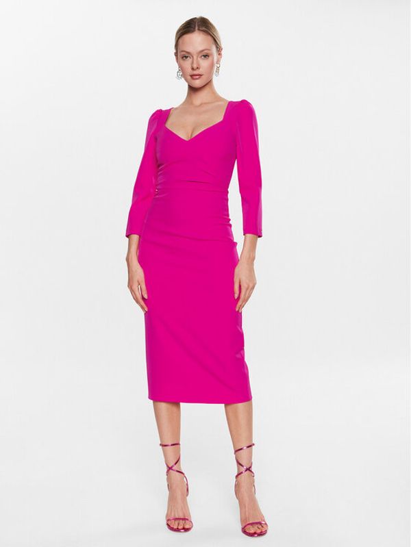 Nissa Nissa Haljina za svaki dan RZ13994 Ružičasta Slim Fit