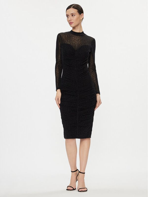 Nissa Nissa Koktel haljina RS14476 Crna Slim Fit