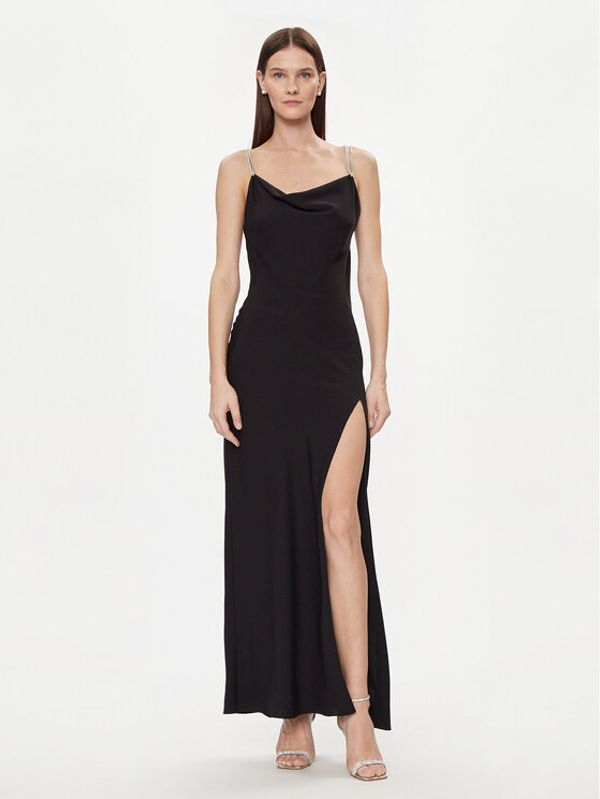 Nissa Nissa Večernja haljina RS14746 Crna Slim Fit