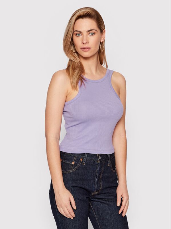 Noisy May Noisy May Top Ribella 27020304 Ljubičasta Slim Fit