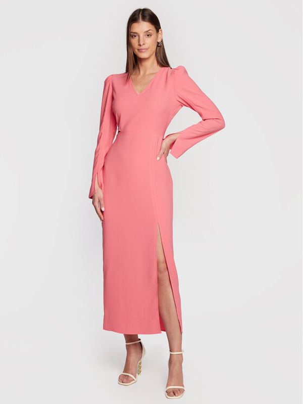 Notes Du Nord Notes Du Nord Koktel haljina Oliana 12901 Ružičasta Slim Fit