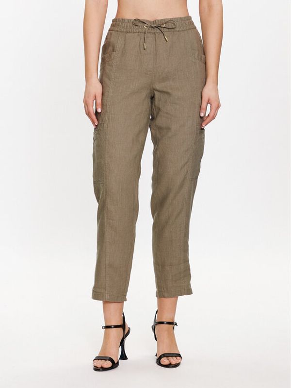 Olsen Olsen Hlače 14002059 Kaki Regular Fit
