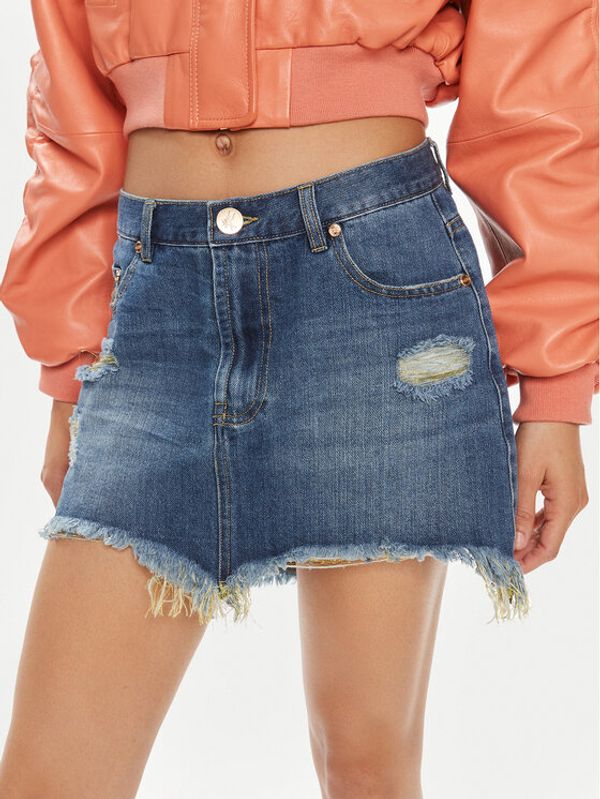 One Teaspoon One Teaspoon Jeans suknja Junkyard 26276 Plava Regular Fit