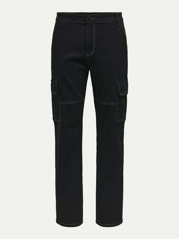 Only & Sons Only & Sons Hlače Sedge 22030724 Crna Straight Fit
