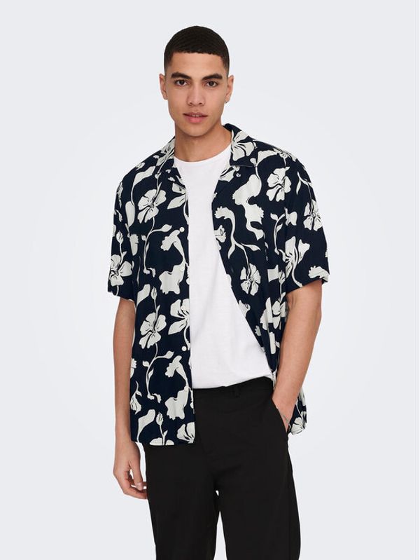 Only & Sons Only & Sons Košulja 22024907 Tamnoplava Regular Fit