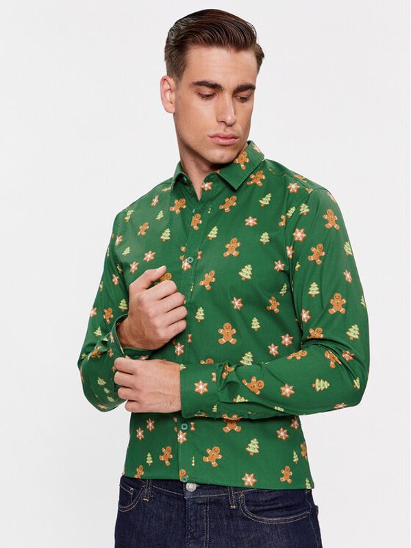 Only & Sons Only & Sons Košulja 22027330 Zelena Regular Fit