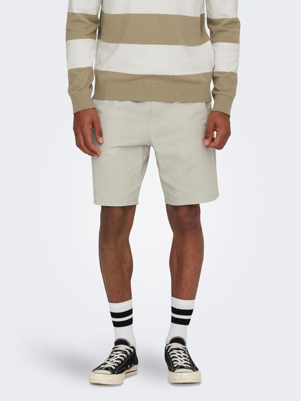 Only & Sons Only & Sons Kratke hlače 22024967 Siva Loose Fit