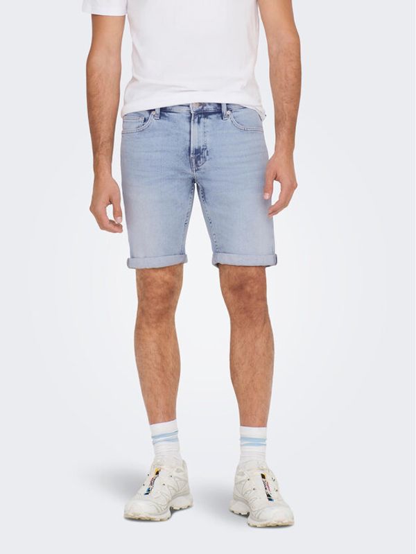 Only & Sons Only & Sons Kratke traperice 22025189 Plava Regular Fit