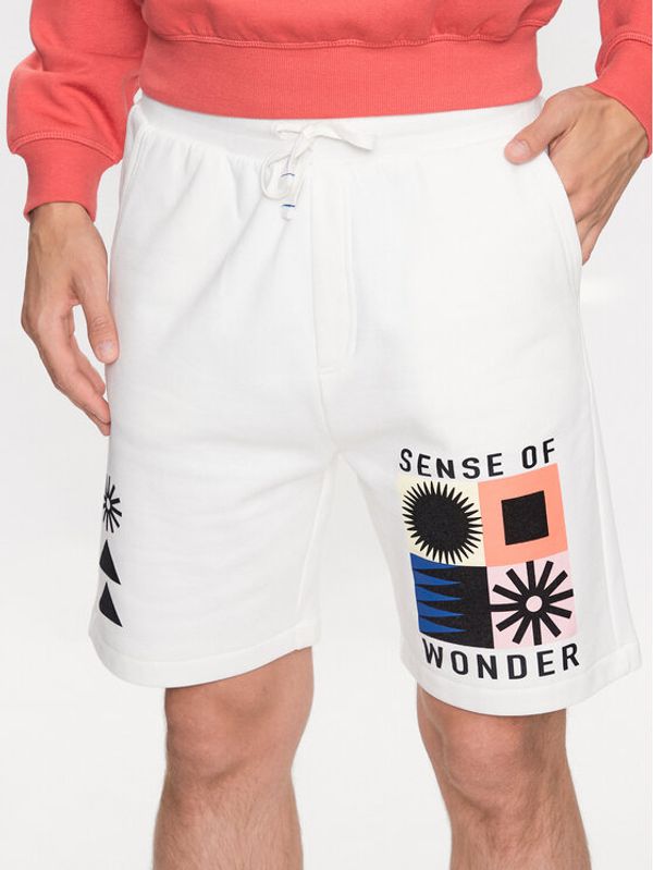 Only & Sons Only & Sons Sportske kratke hlače 22025416 Bijela Relaxed Fit