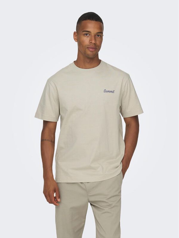 Only & Sons Only & Sons T-shirt 22026424 Bež Relaxed Fit