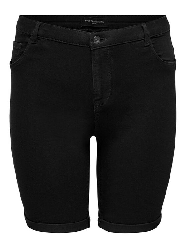 ONLY Carmakoma ONLY Carmakoma Kratke hlače 15281047 Crna Skinny Fit