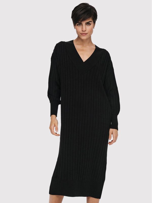 ONLY ONLY Džemper haljina New Tessa 15236372 Crna Regular Fit