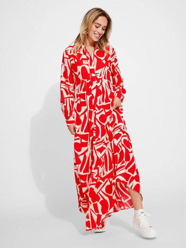ONLY ONLY Haljina košulja Helena 15315463 Crvena Loose Fit