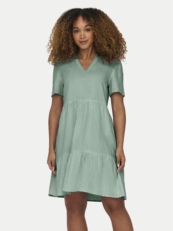ONLY ONLY Ljetna haljina Tiri-Caro 15310970 Zelena Regular Fit