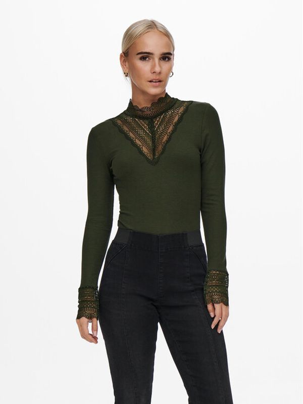 ONLY ONLY Majica 15207788 Zelena Stretch Fit