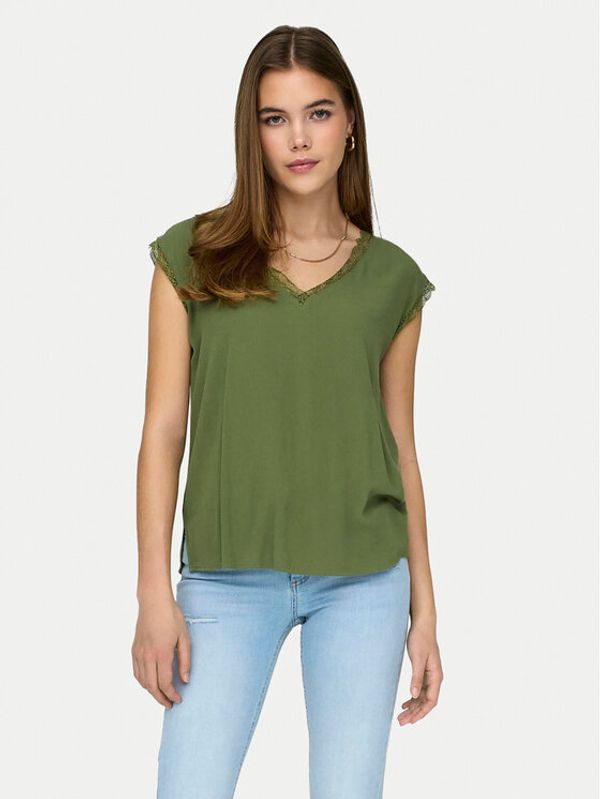ONLY ONLY Majica Jasmina 15252241 Zelena Regular Fit