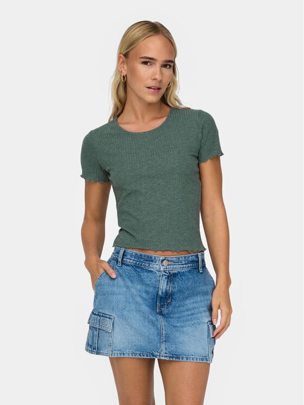 ONLY ONLY T-shirt Emma 15201206 Zelena Slim Fit