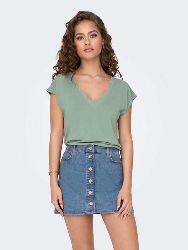 ONLY ONLY T-shirt Free 15287041 Zelena Regular Fit