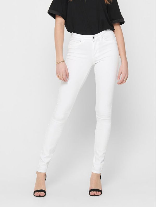 ONLY ONLY Traperice 15195647 Bijela Skinny Fit