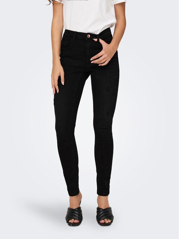 ONLY ONLY Traperice 15259128 Crna Skinny Fit