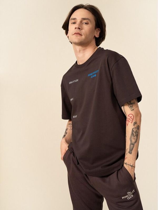 Outhorn Outhorn T-shirt OTHSS23TTSHM450 Smeđa Relaxed Fit