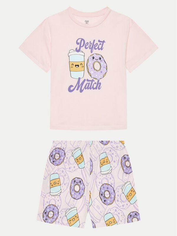 OVS OVS Pidžama 2037699 Ružičasta Regular Fit